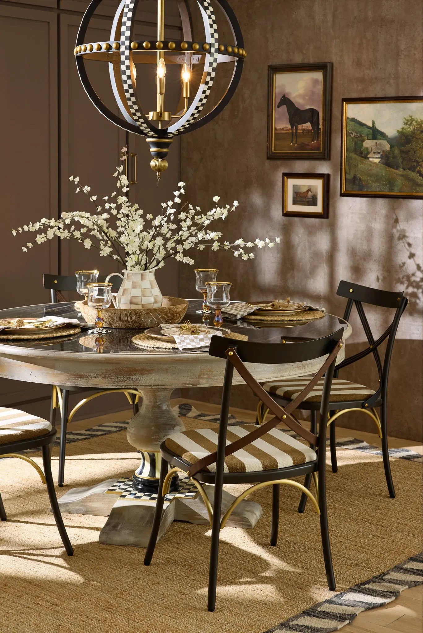 Tuscan Farm 39" Round Pedestal Table