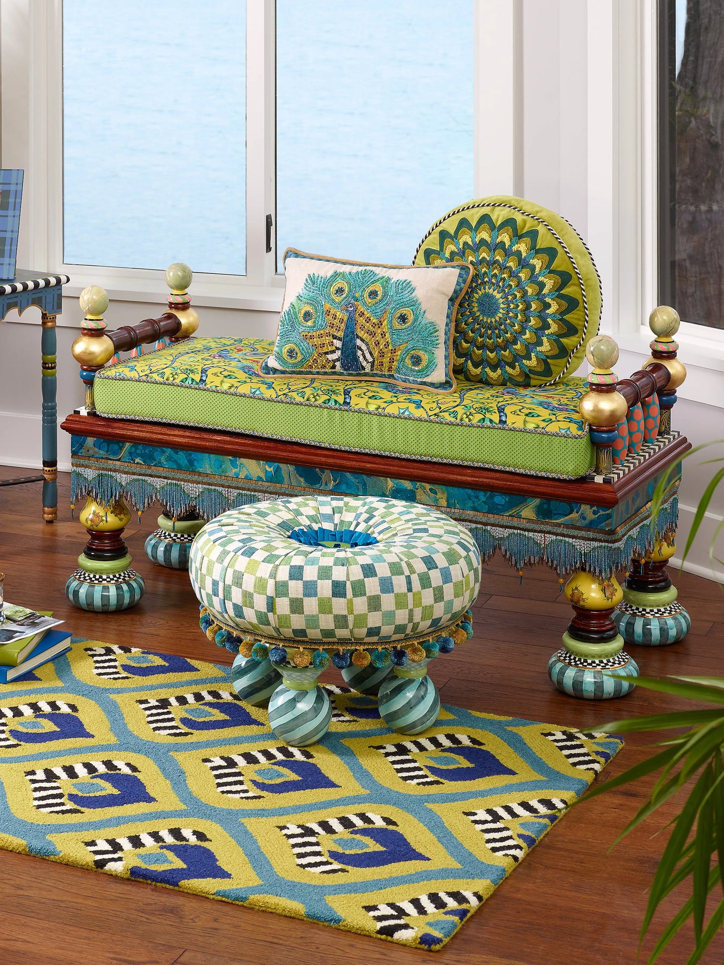 Ridiculous Peacock Bench
