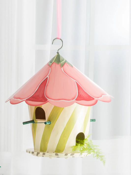 Hollyhock Birdhouse