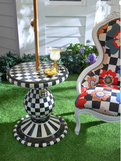 Outdoor Courtly Umbrella Stand Side Table