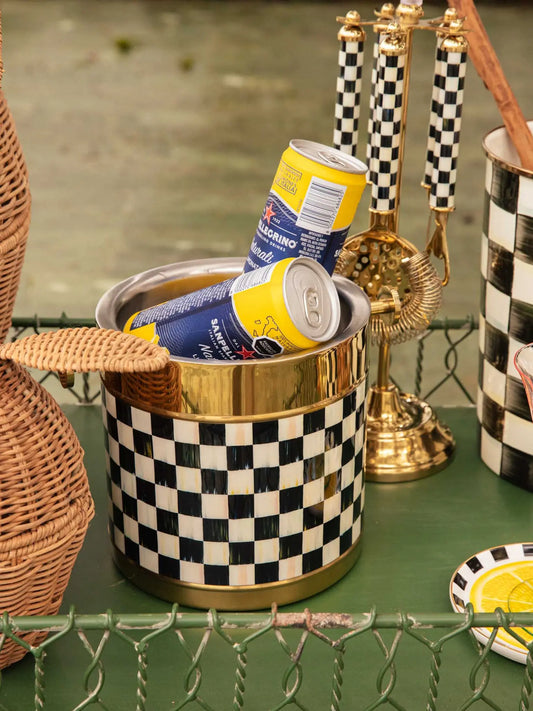 Courtly Check Gold Ice Bucket