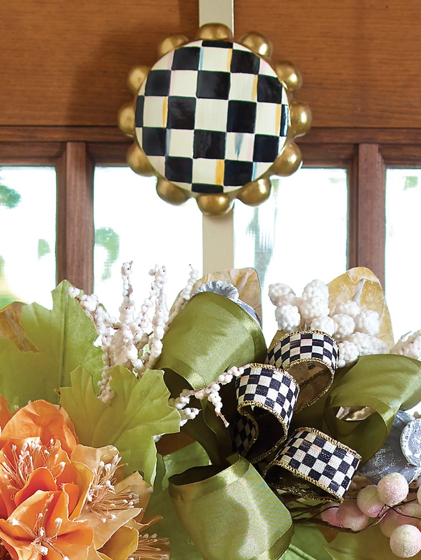 Courtly Check Wreath Hanger