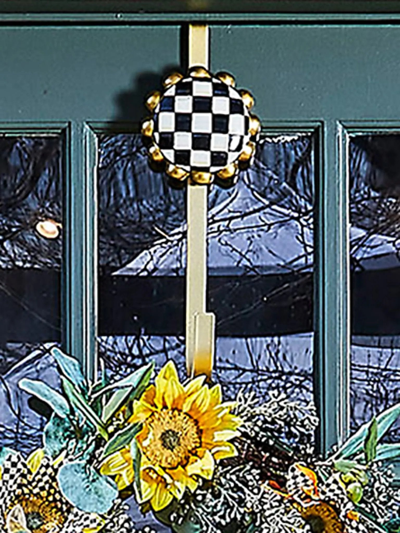 Courtly Check Wreath Hanger