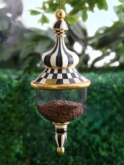 Courtly Check Pendant Bird Feeder