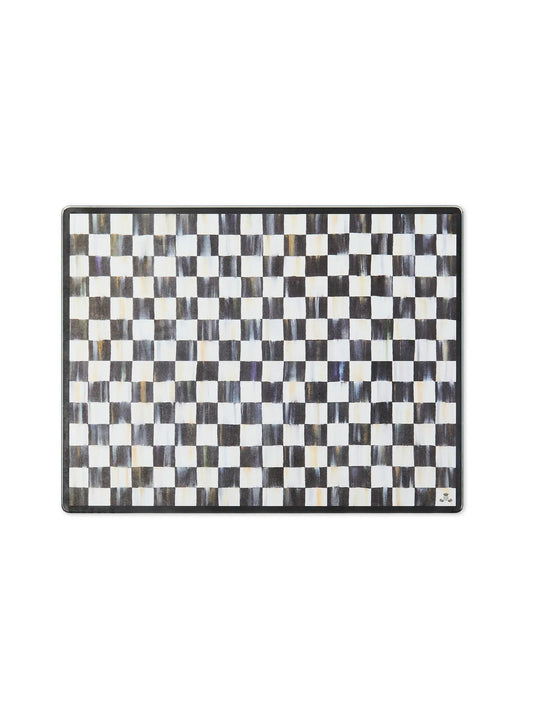 Courtly Check Glass Cutting Board, Set of 2