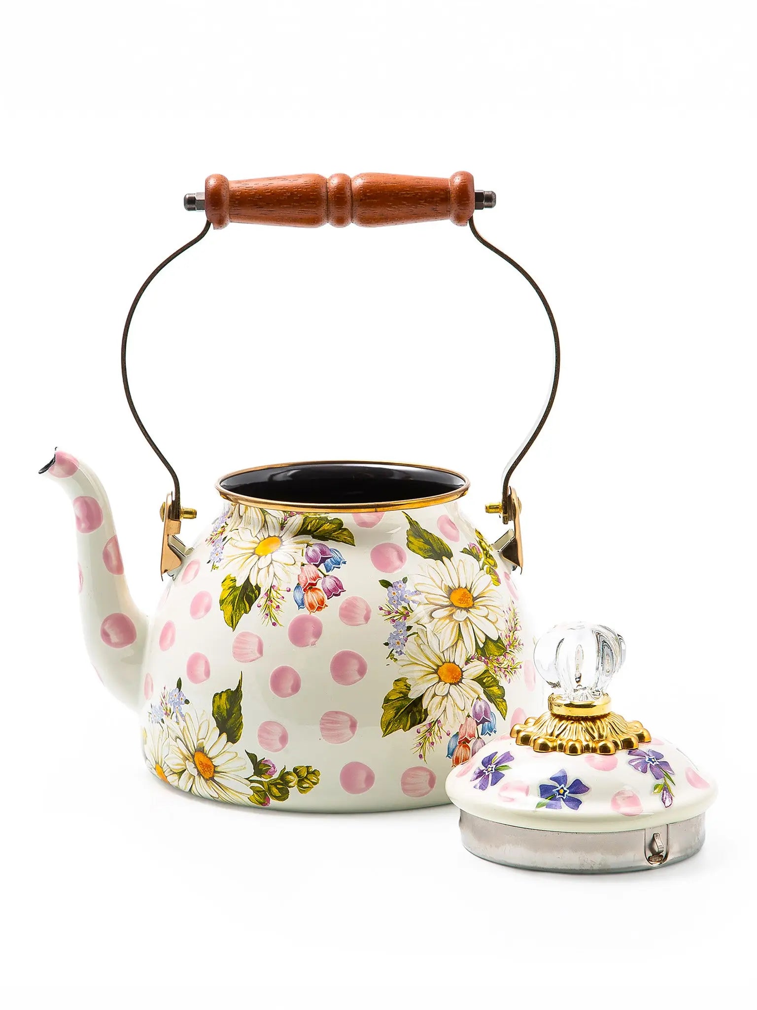 Wildflowers Pink 2 Quart Tea Kettle