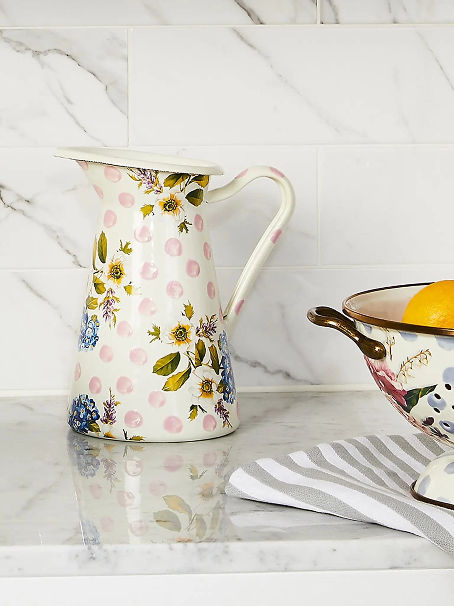 Wildflowers Pink Medium Practical Pitcher