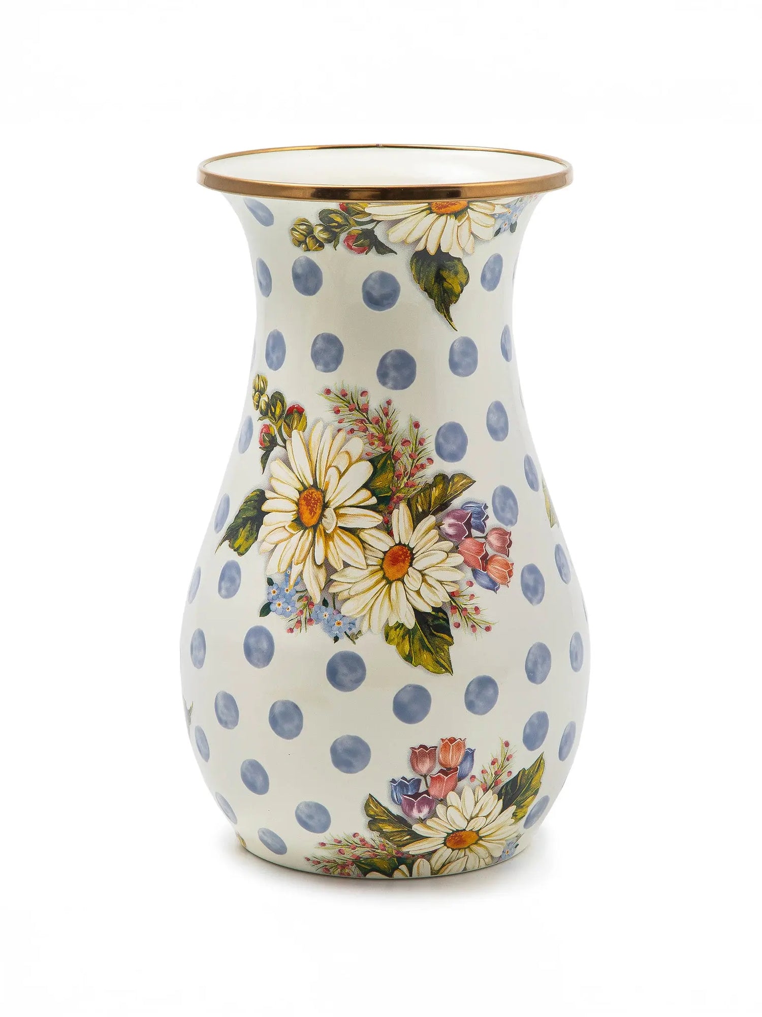 Wildflowers Blue Tall Vase