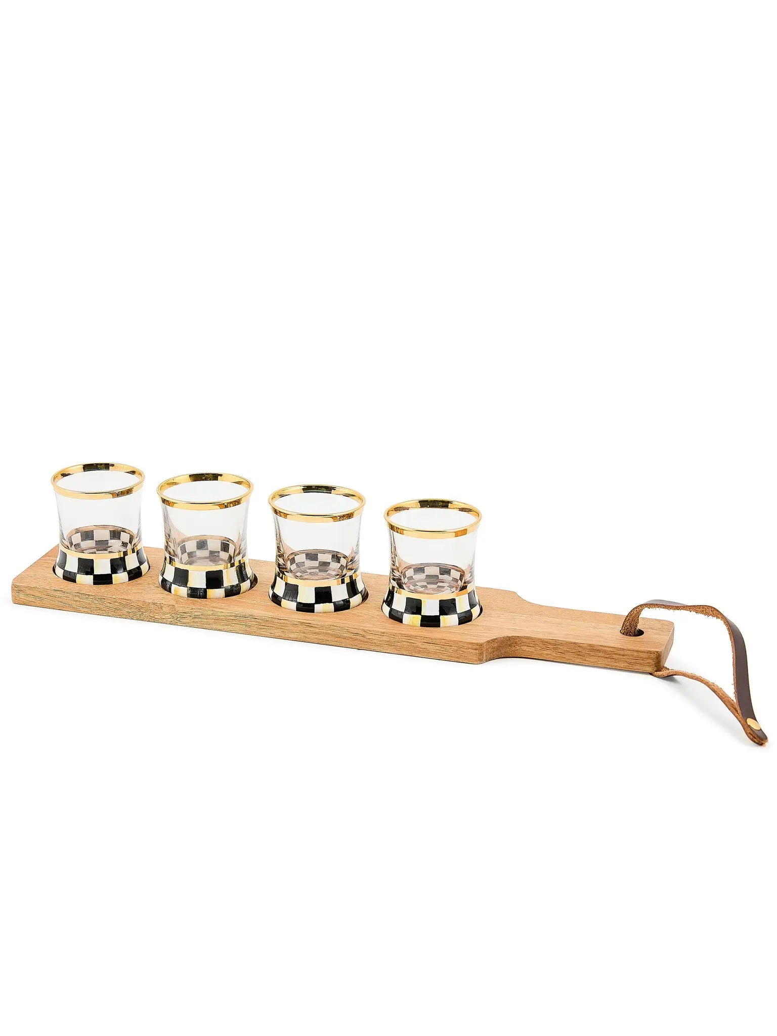 Courtly Check Shot Glass
