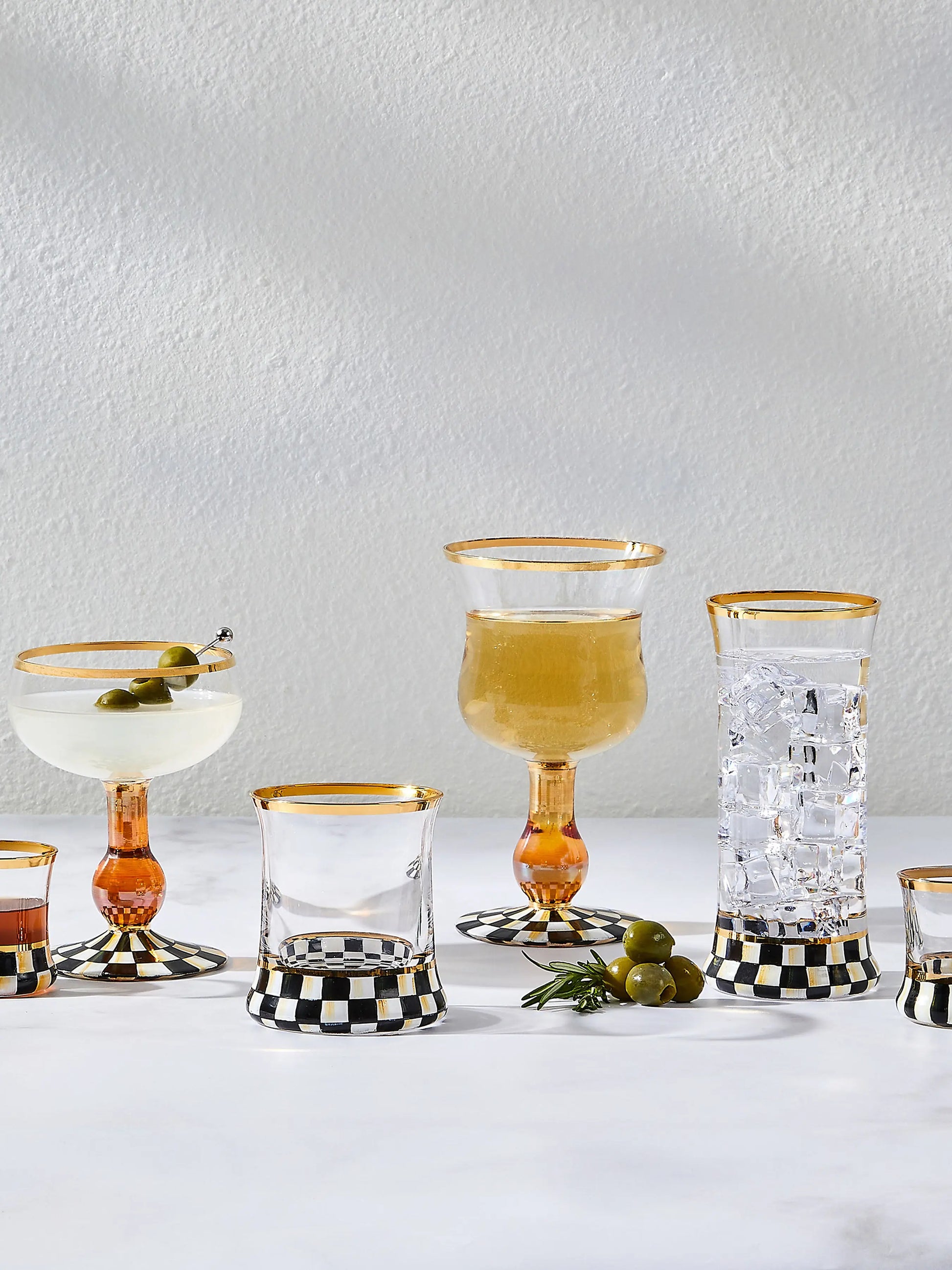 Courtly Check Shot Glass