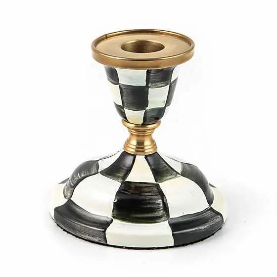 MacKenzie-Childs Courtly Check Candlestick - Thumbnail 3