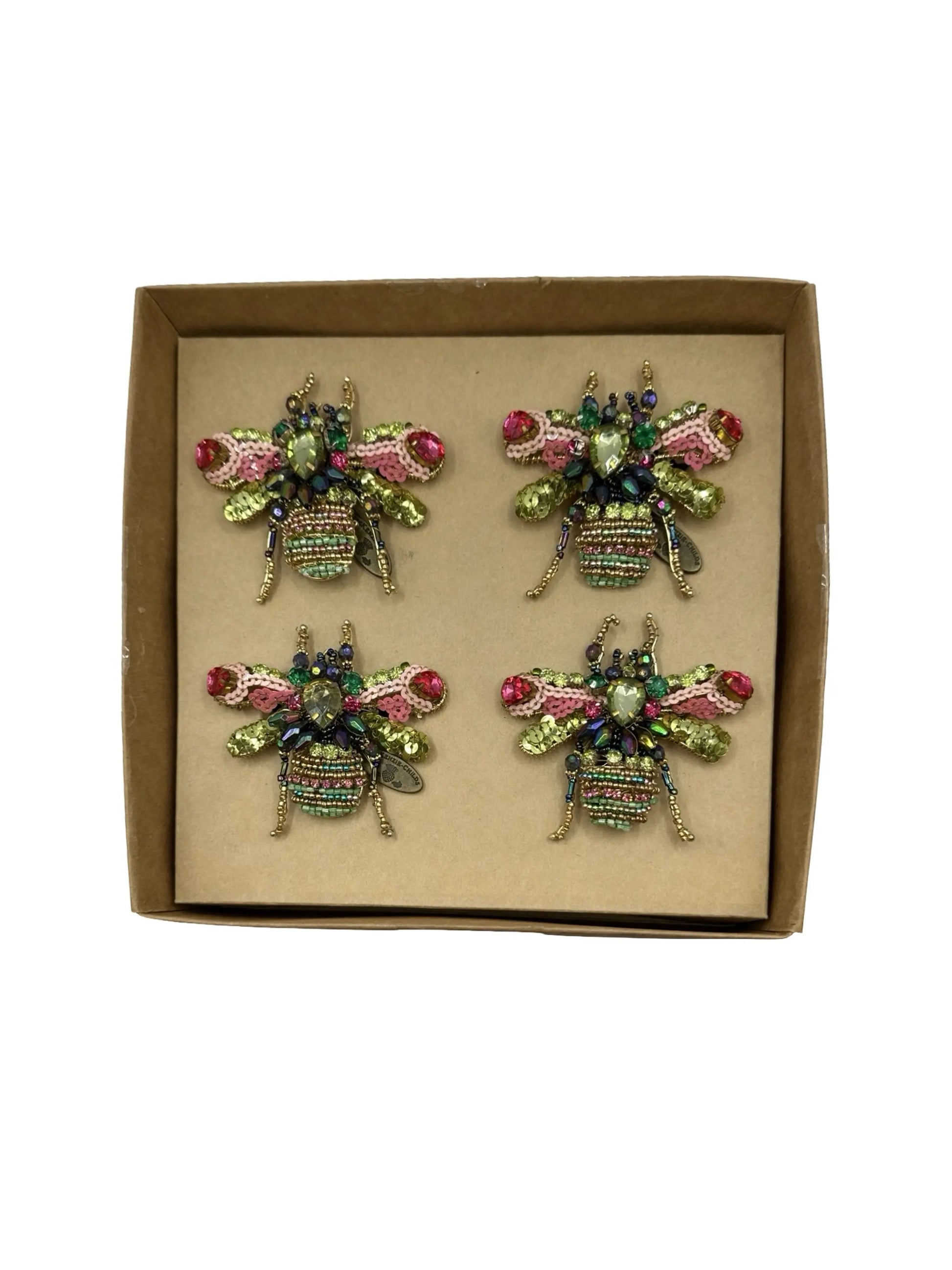 Beetle Napkin Rings, Set of 4