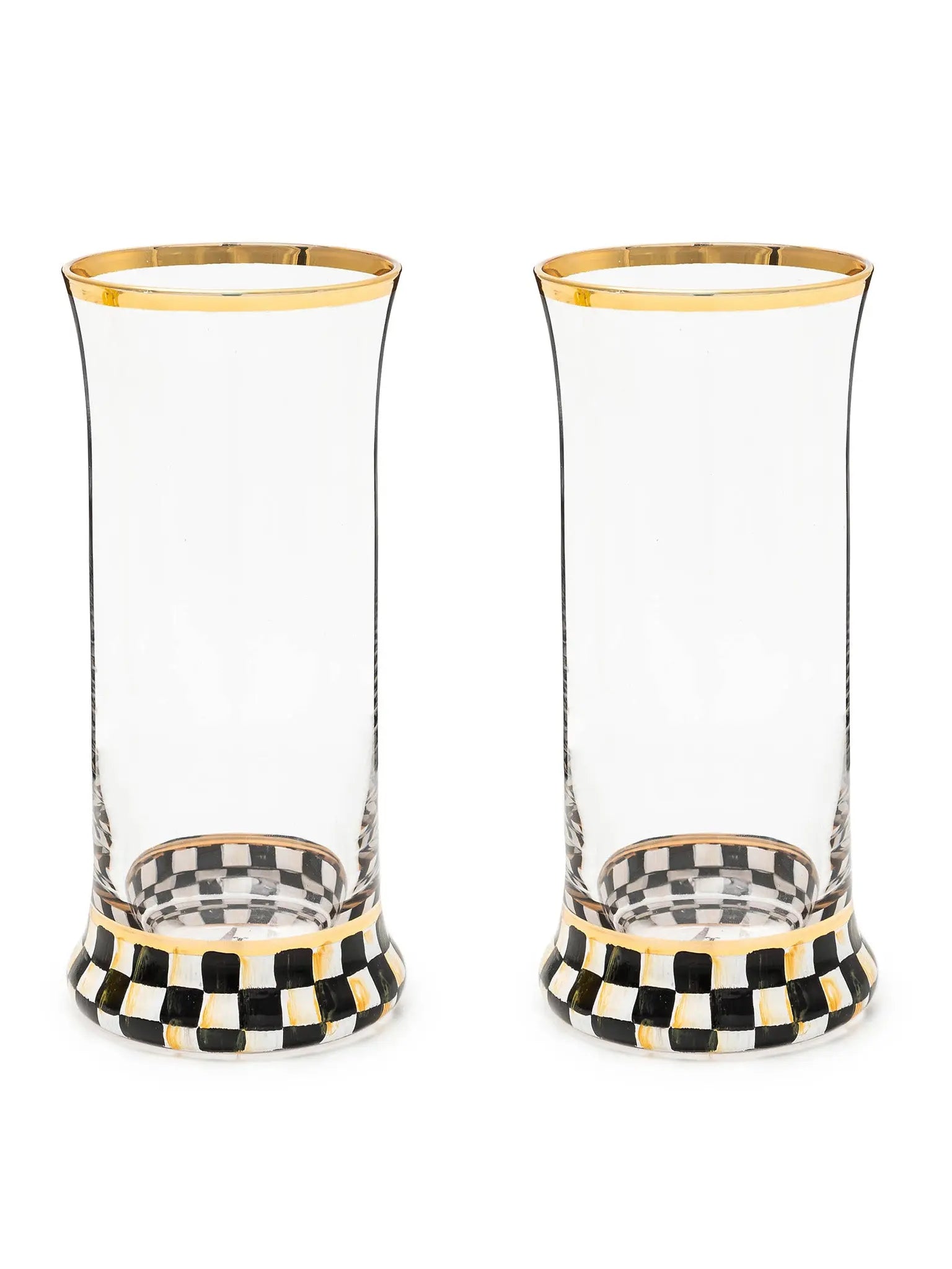 Glass: Highball, Courtly Check Set 2