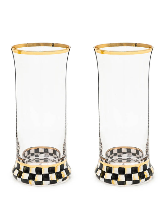Glass: Highball, Courtly Check Set 2