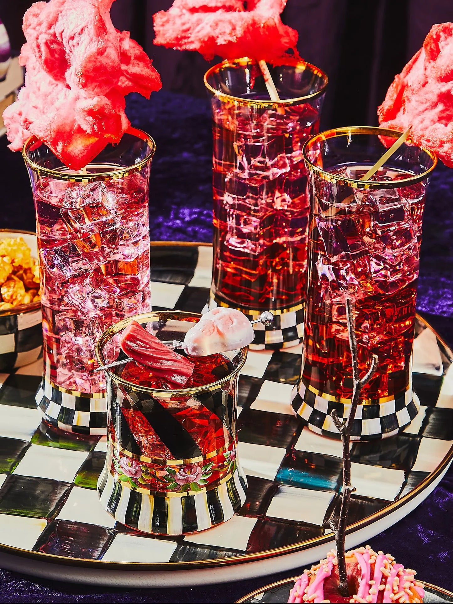 Glass: Highball, Courtly Check Set 2