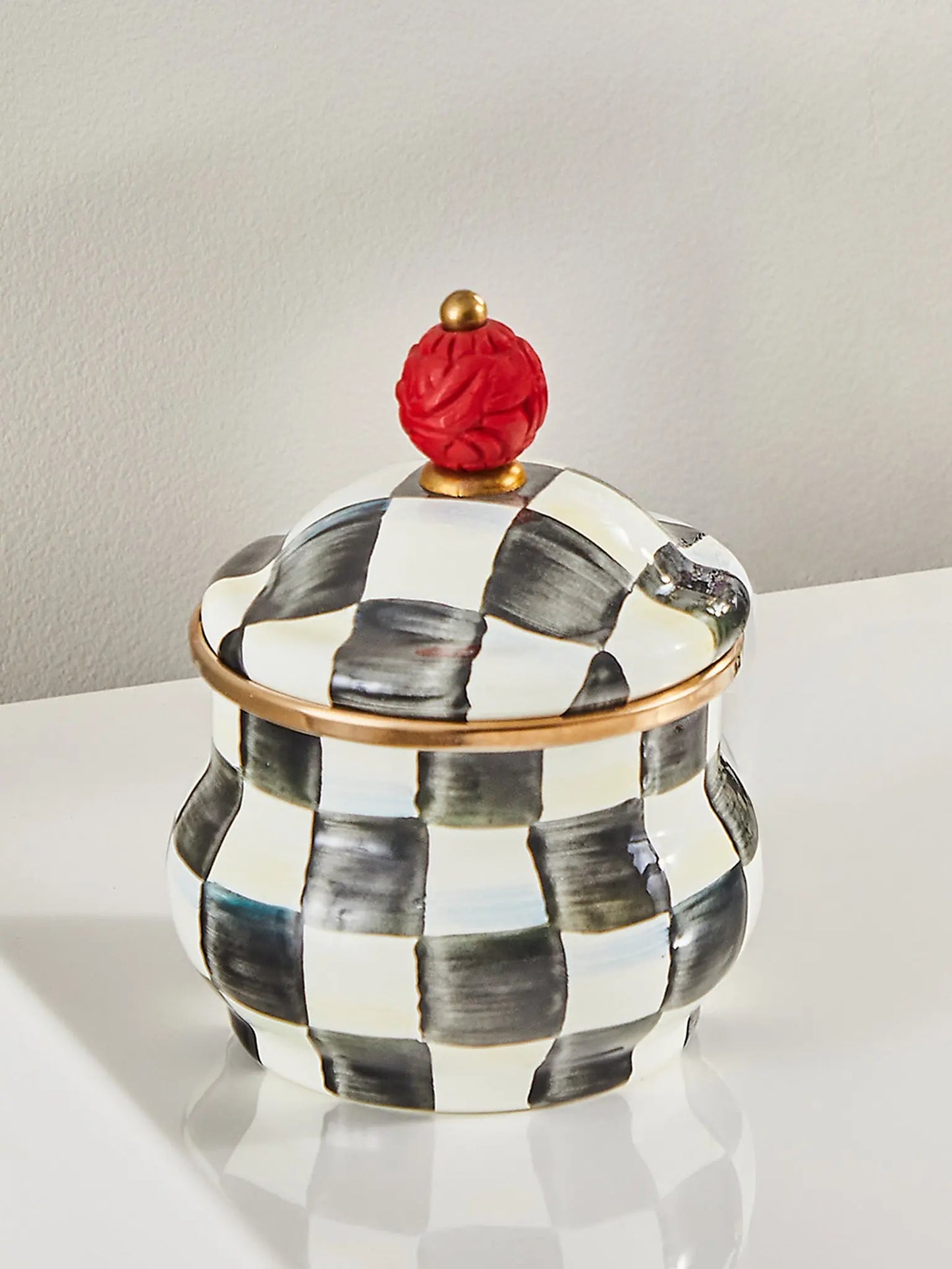 Courtly Check Lidded Sugar Bowl