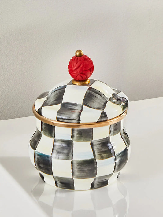 Courtly Check Lidded Sugar Bowl