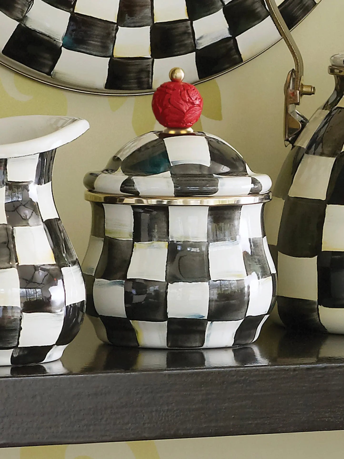 Courtly Check Lidded Sugar Bowl