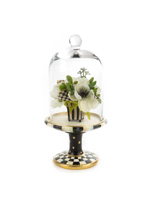 Courtly Check Pedestal with Cloche