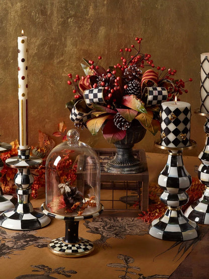 Courtly Check Pedestal with Cloche