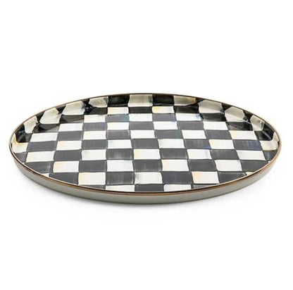 Courtly Check Round Tray