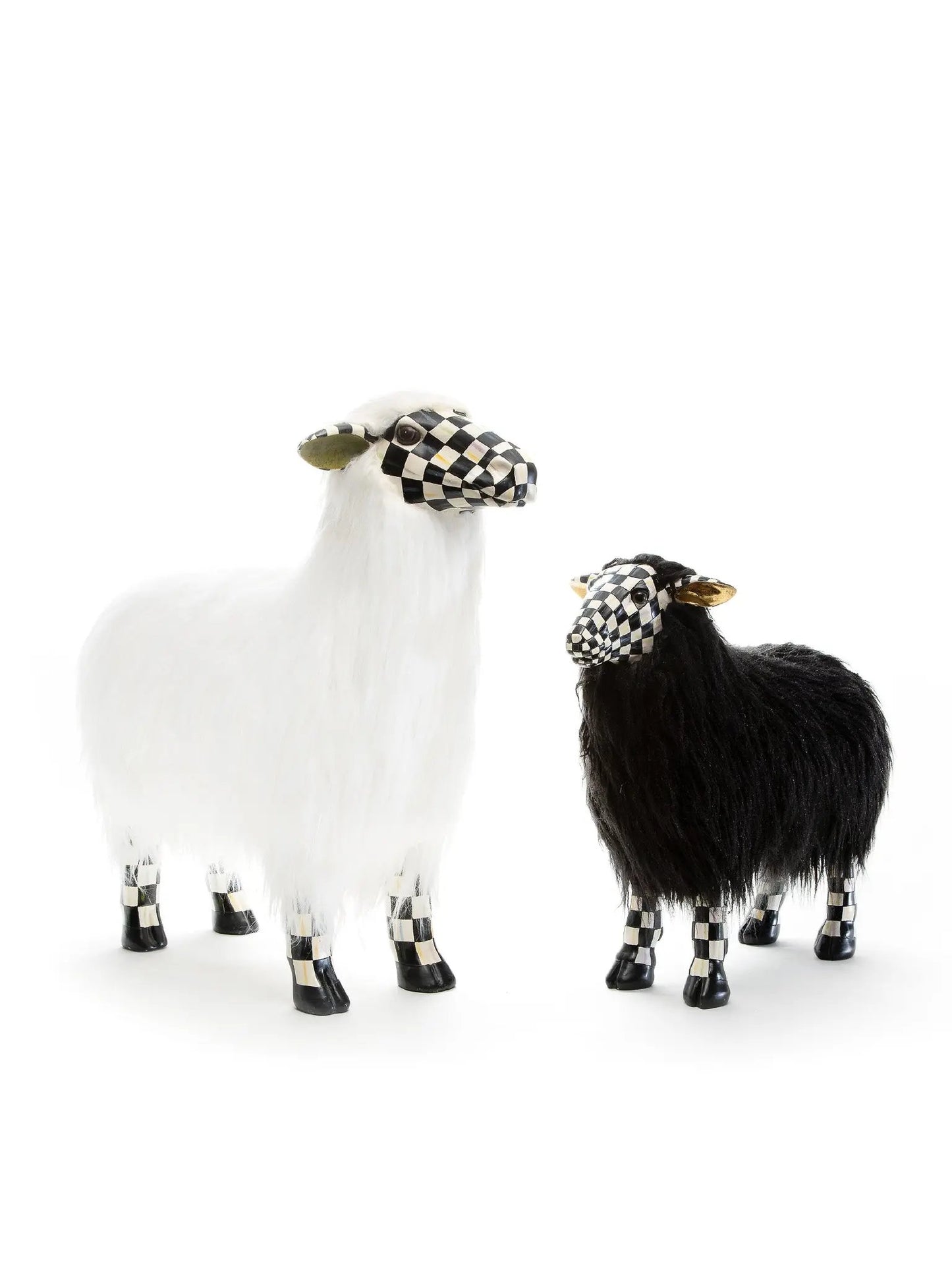 Courtly Check White Sheep Large