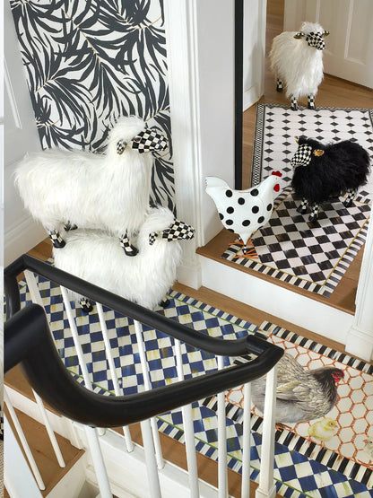 Courtly Check White Sheep Large