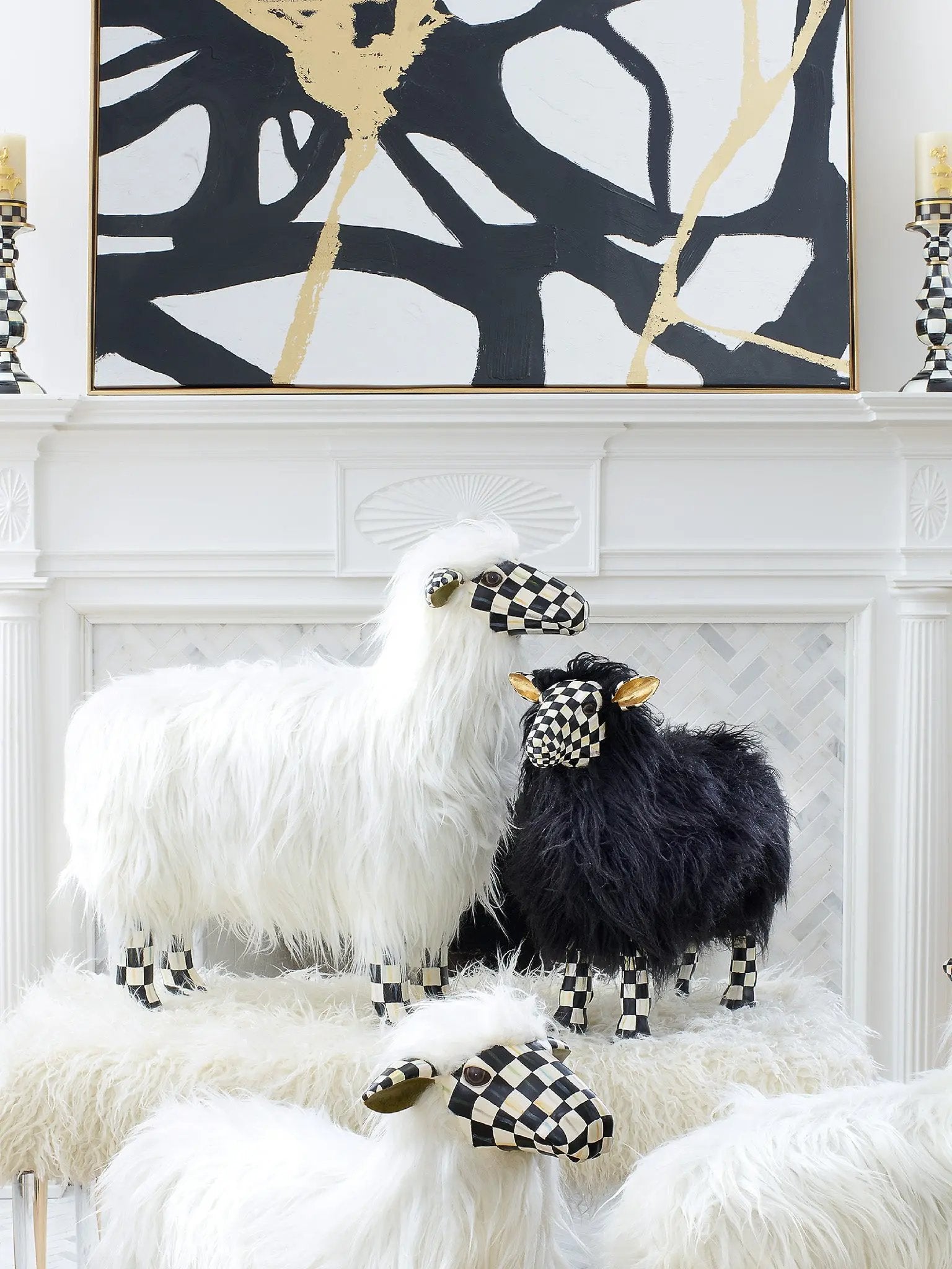 Courtly Check Black Sheep Small