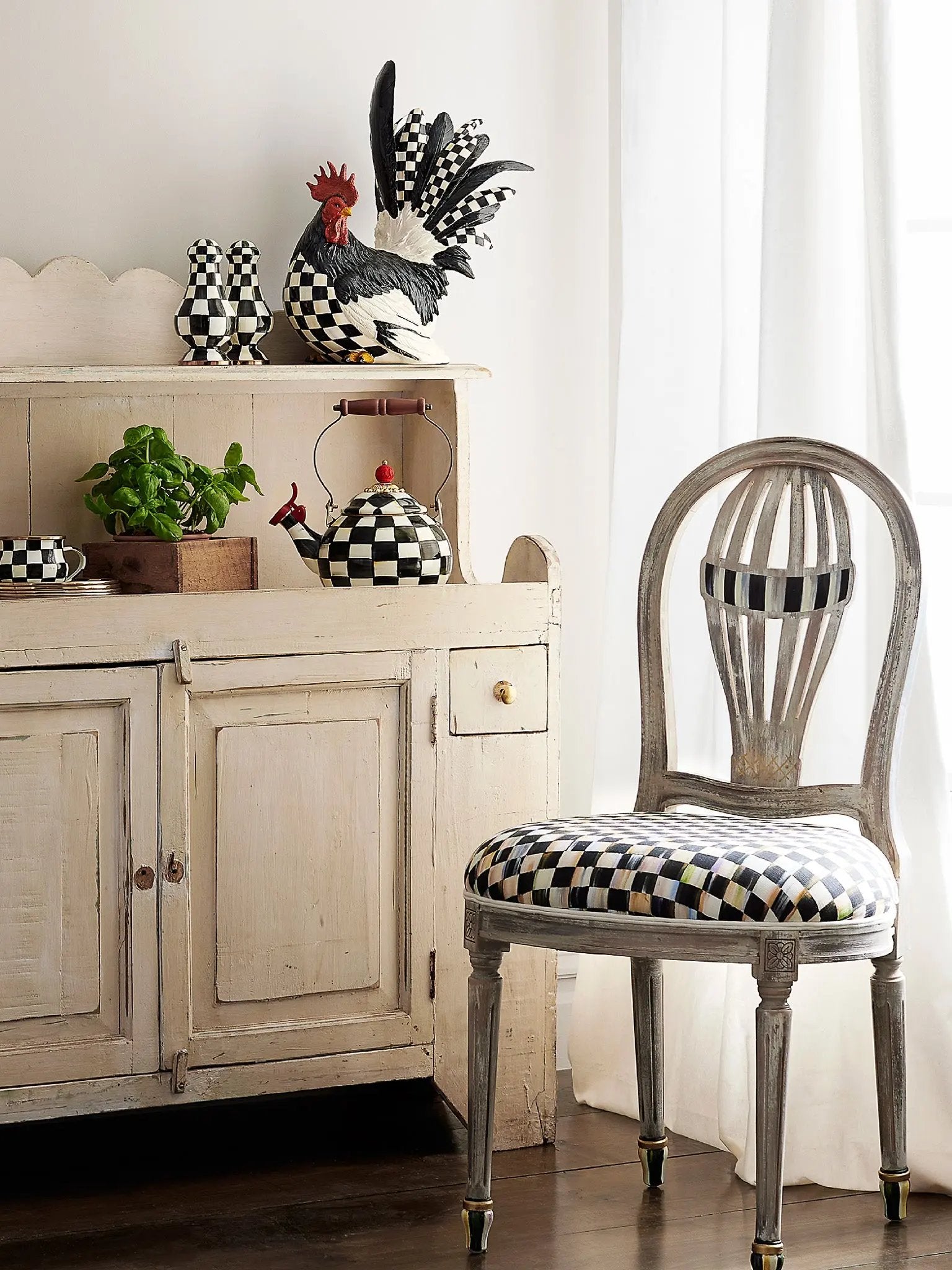 Courtly Check Rooster