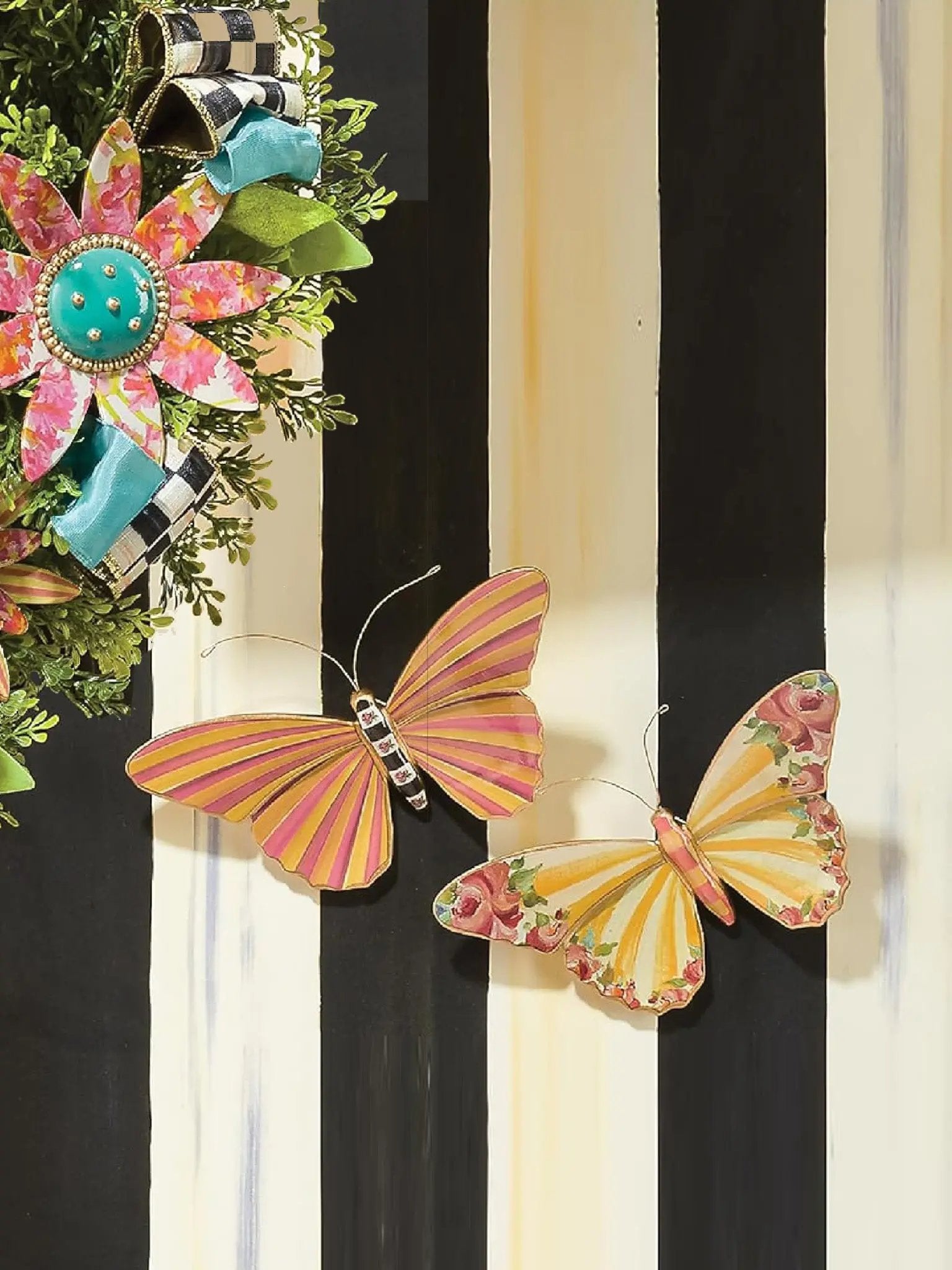 Butterfly Duo Wall Decor Garden