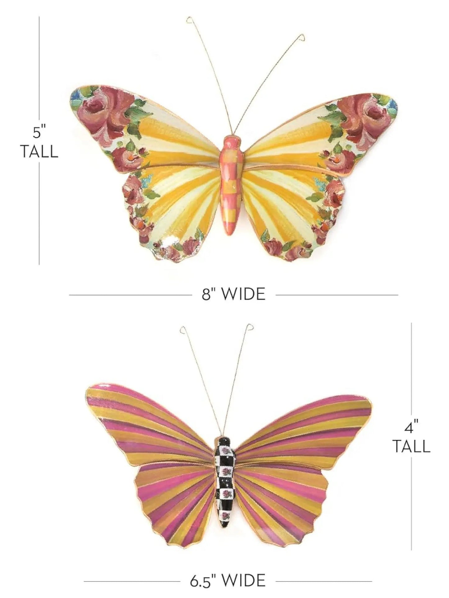 Butterfly Duo Wall Decor Garden