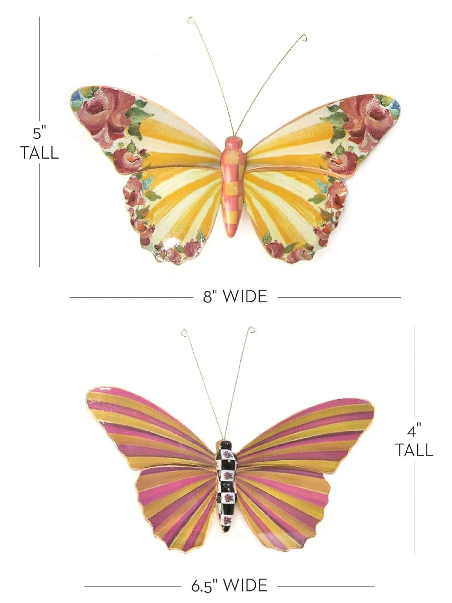 Butterfly Duo Wall Decor Garden