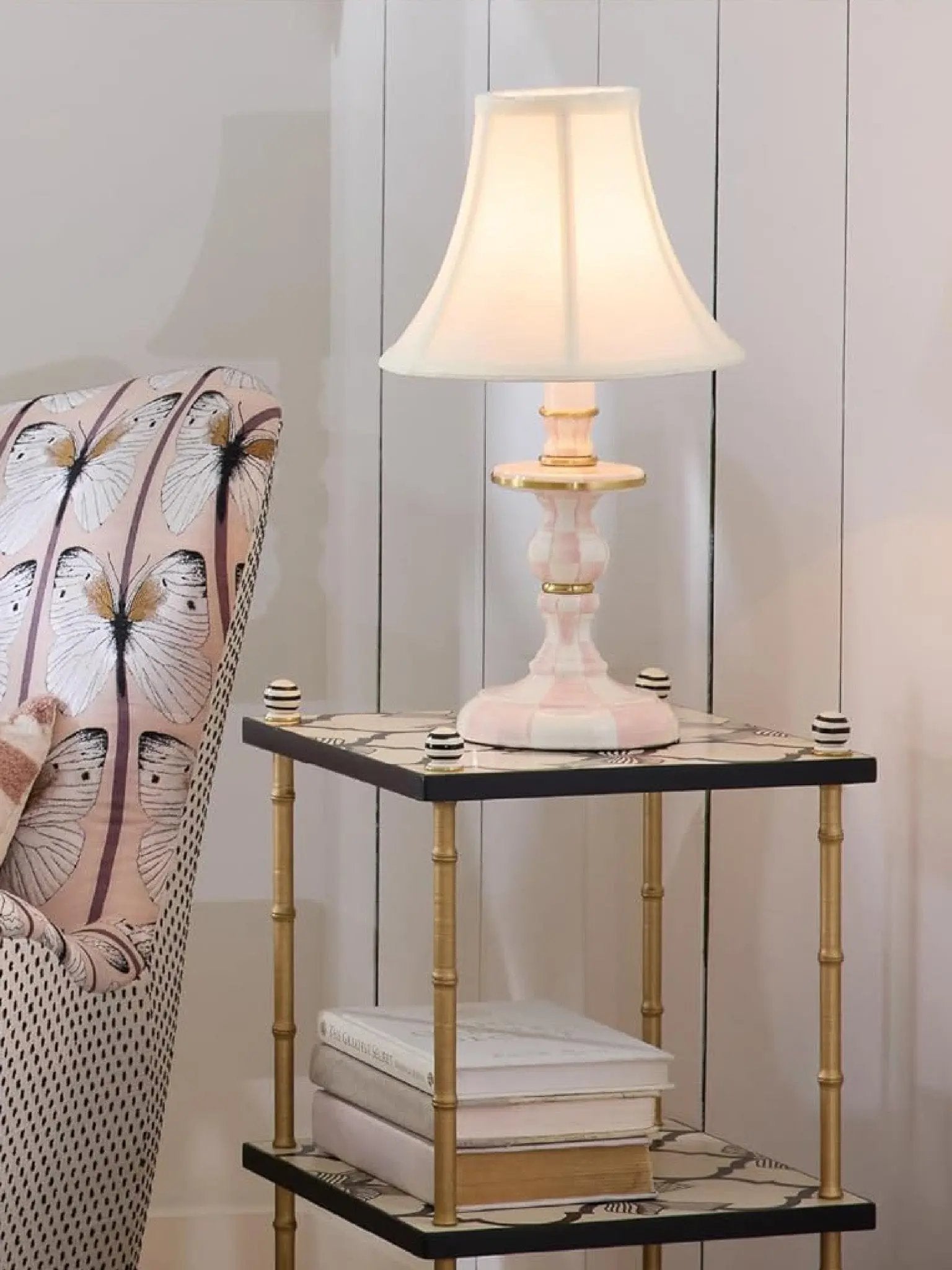 Rosy Check Candlestick Lamp