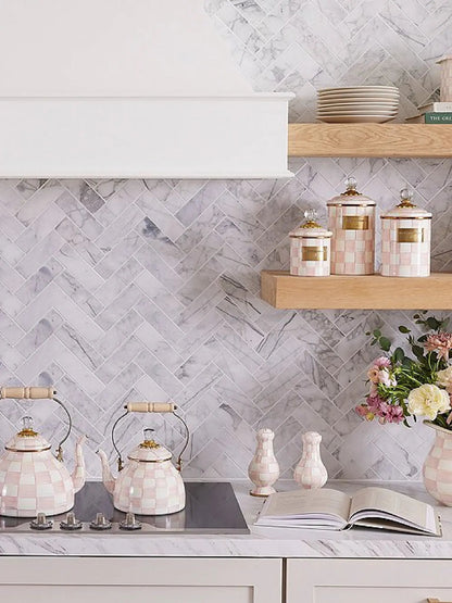 Rosy Check Large Salt & Pepper Shakers