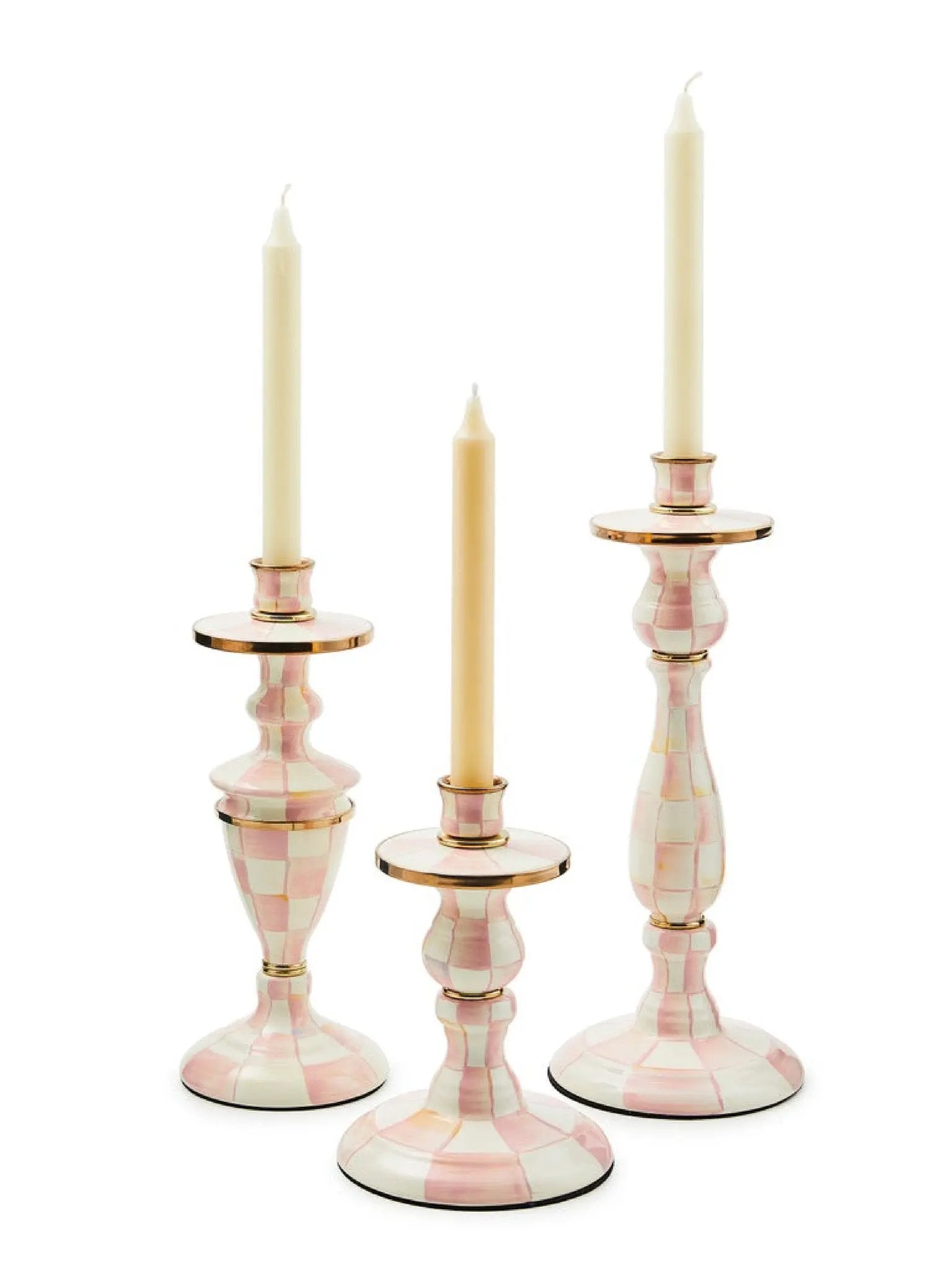 Rosy Check Small Candlestick