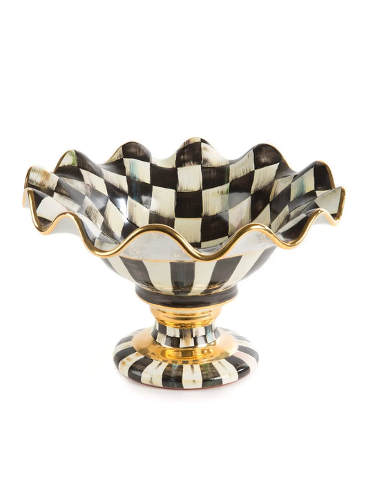Courtly Check Ceramic Compote
