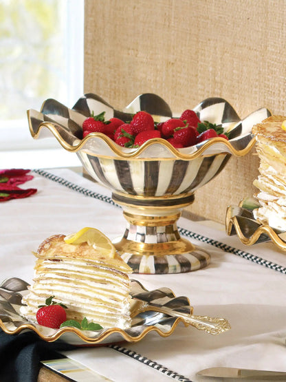 Courtly Check Ceramic Compote