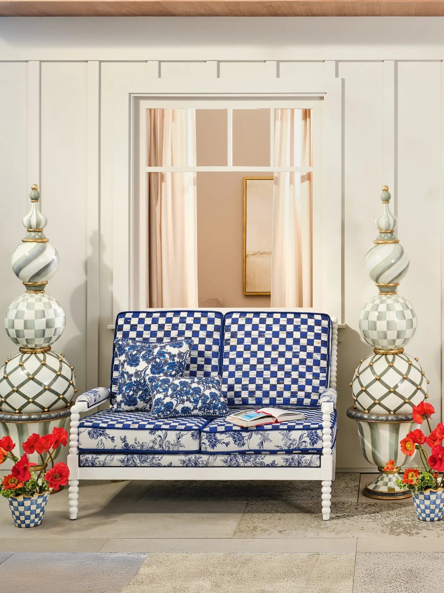 Sterling Check Trophy Topiary