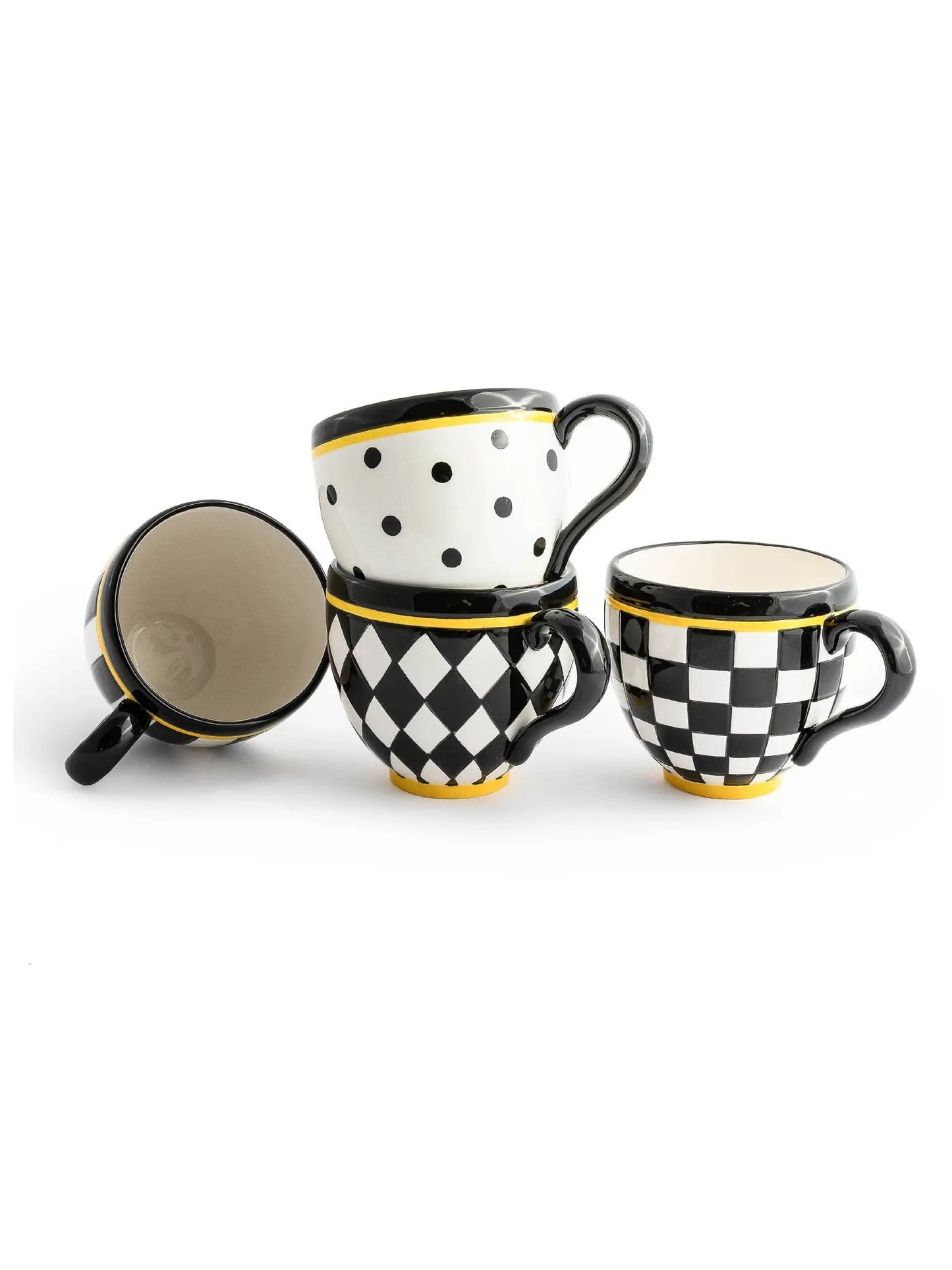 Courtly Mugs Set of 4