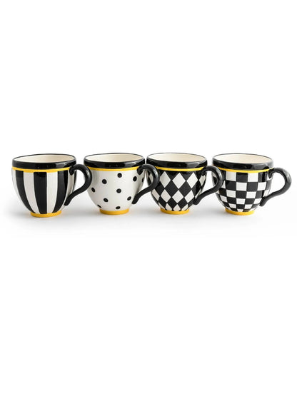 Courtly Mugs Set of 4