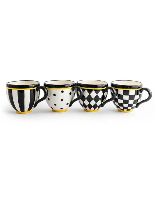 Courtly Mugs Set of 4