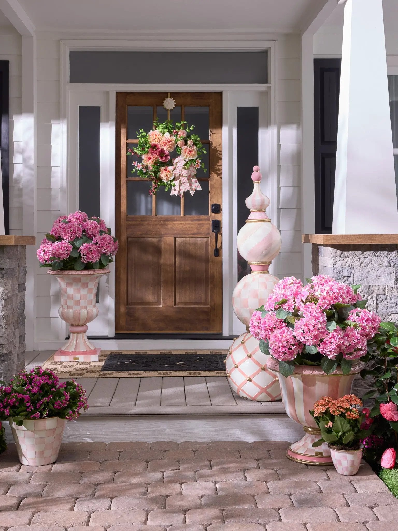 Rosy Check Trophy Topiary