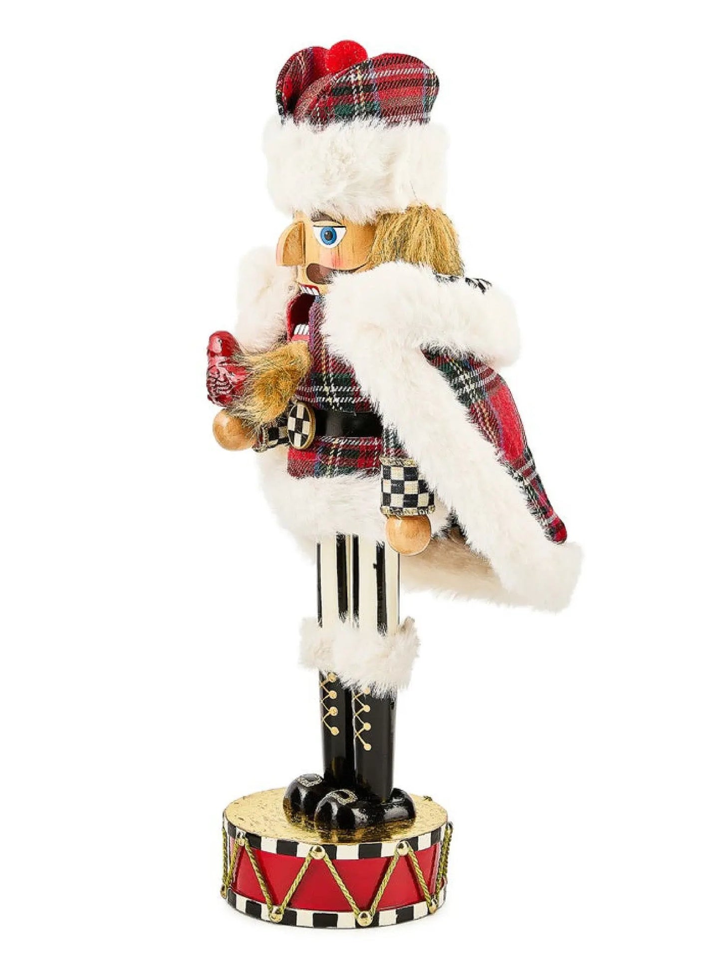 Tartan Cardinal Nutcracker