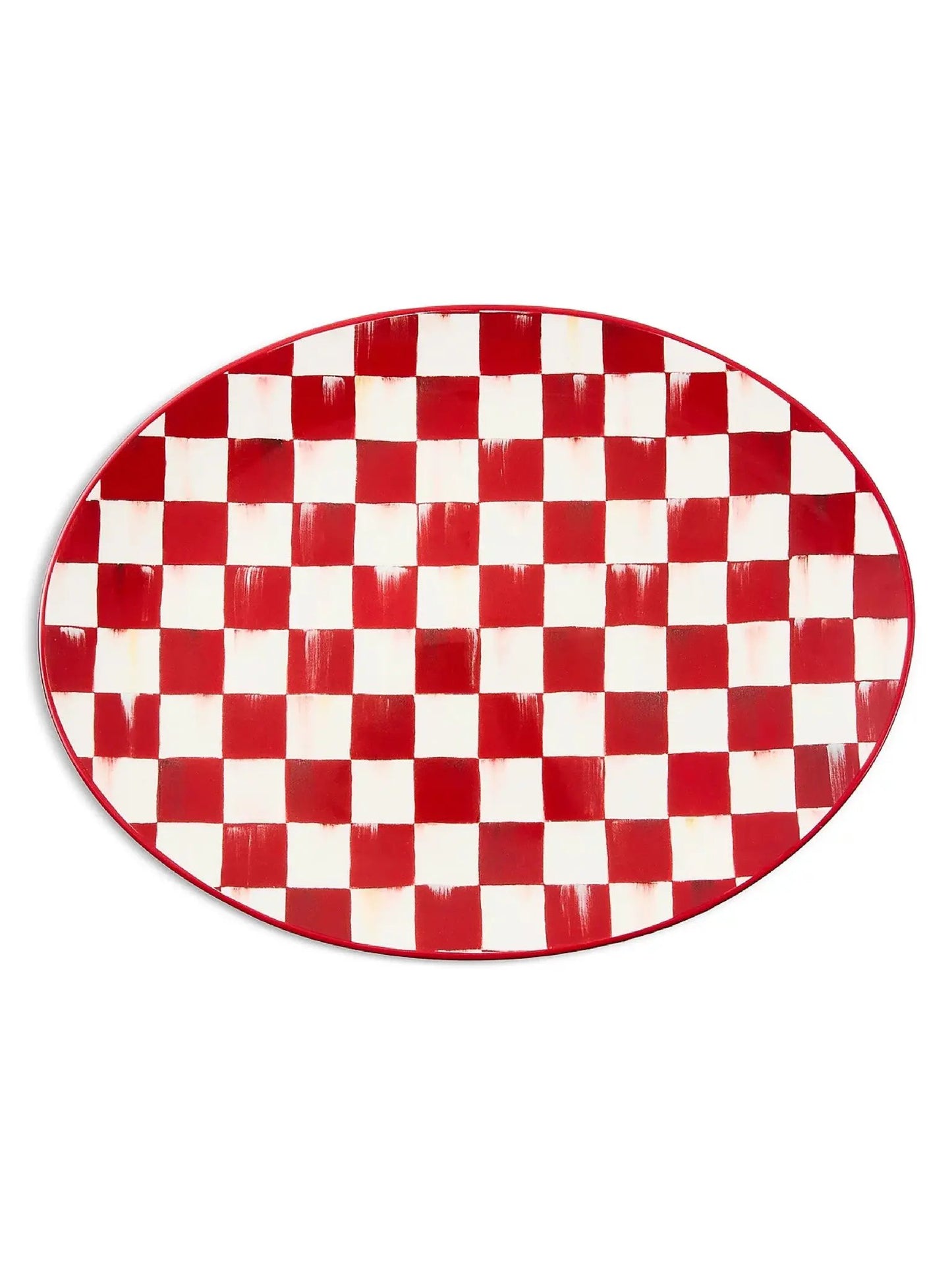 Cherry Check Serving Platter