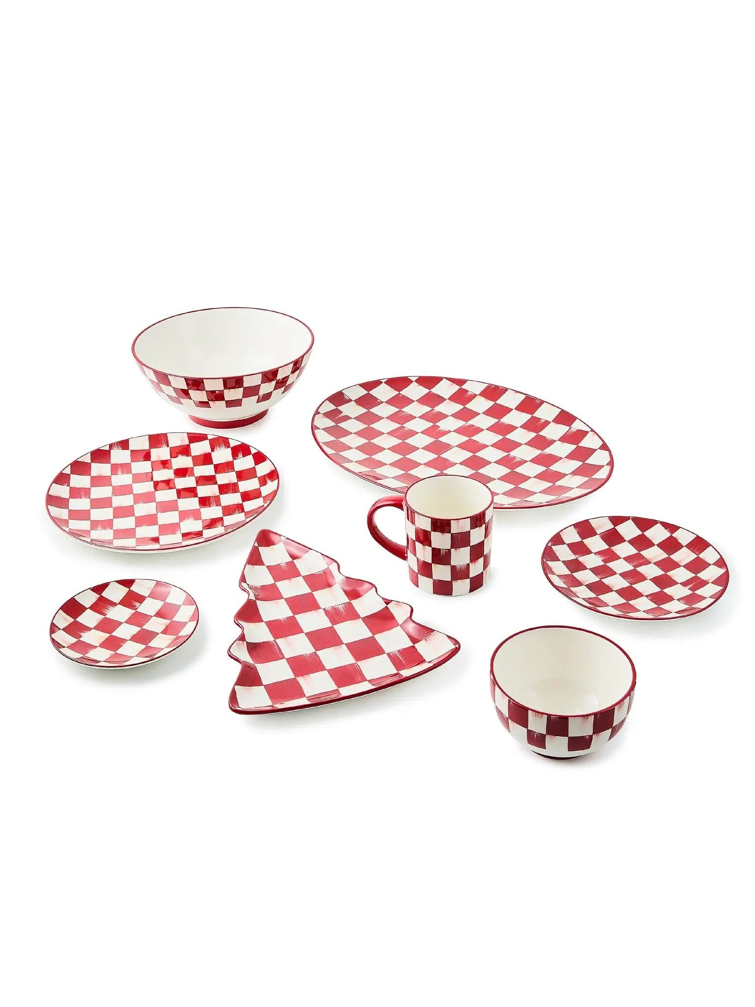 Cherry Check Serving Platter