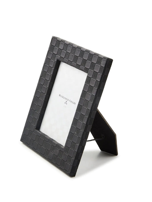 Black Faux Leather 5” X 7" Frame