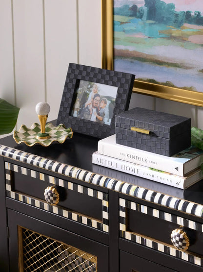 Black Faux Leather 5” X 7" Frame