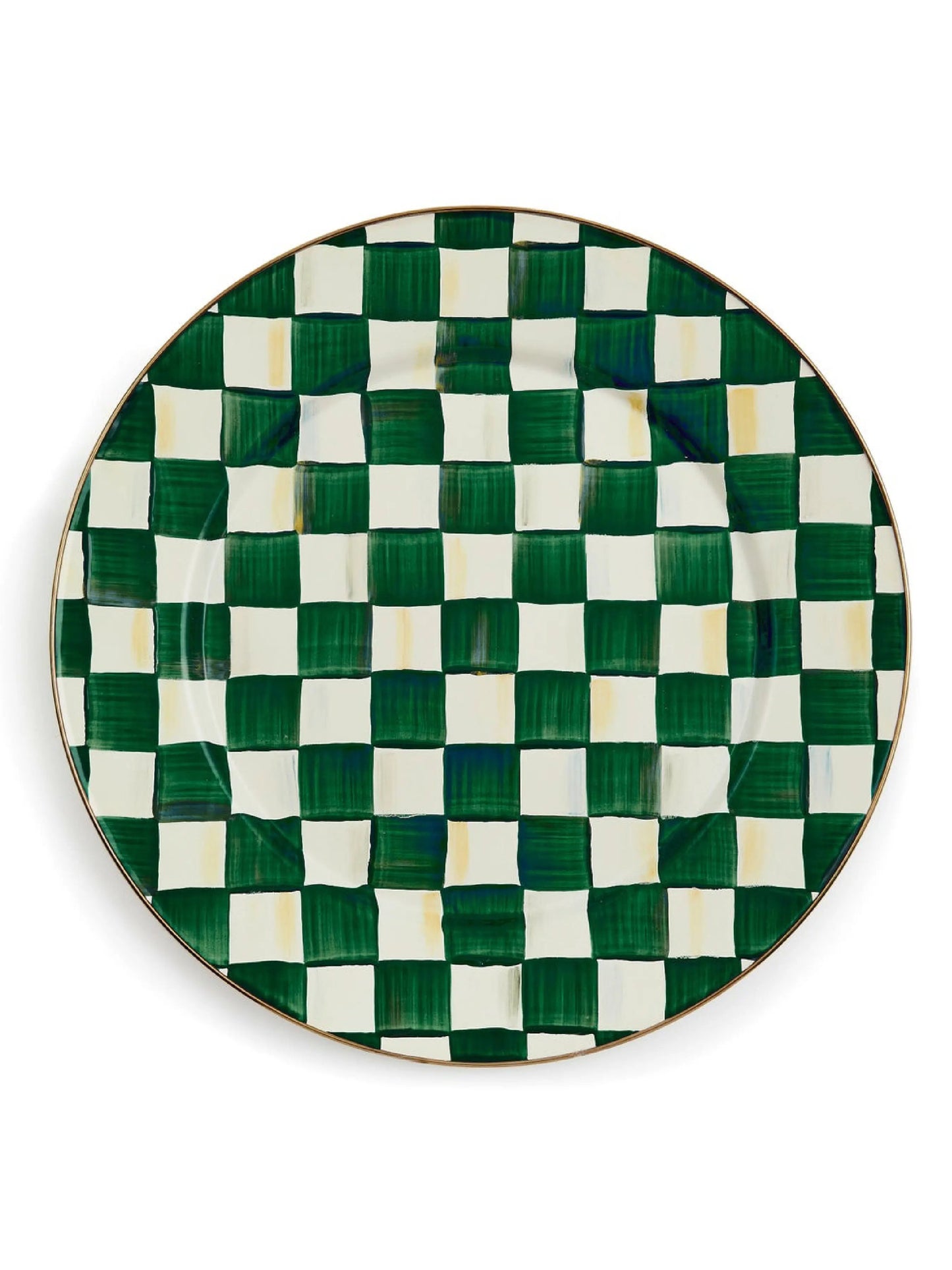 Emerald Check Serving Platter