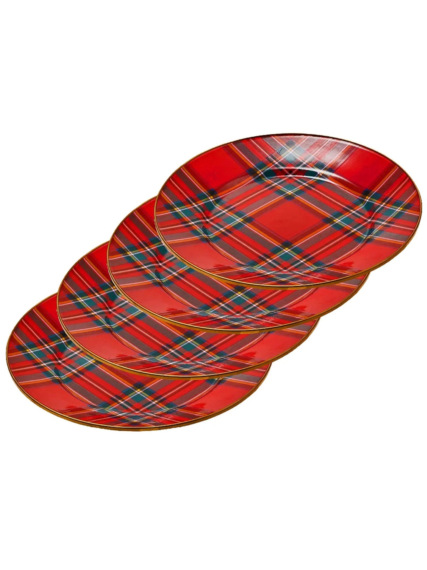 Tartastic Red Dinner Plates Set of 4