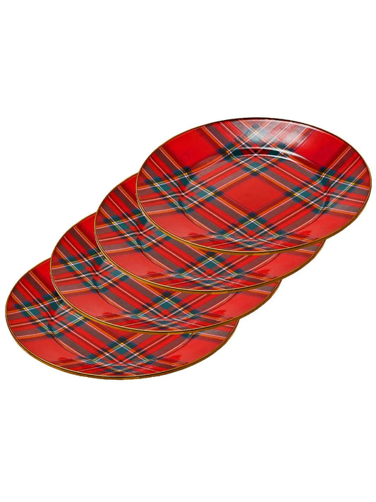 Tartastic Red Dinner Plates Set of 4